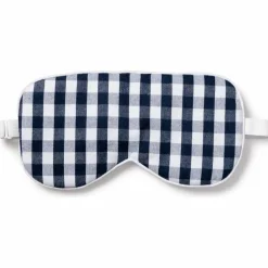 Adult Traditional Eye Mask, Navy Gingham