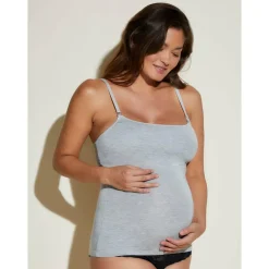 Maternity Nursing Camisole Heather Grey